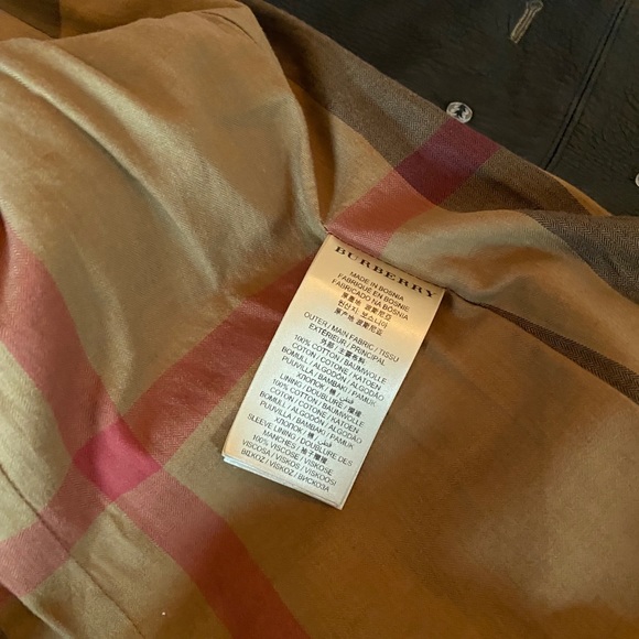 Burberry Tan and Black Trench Coat - Picture 10 of 11